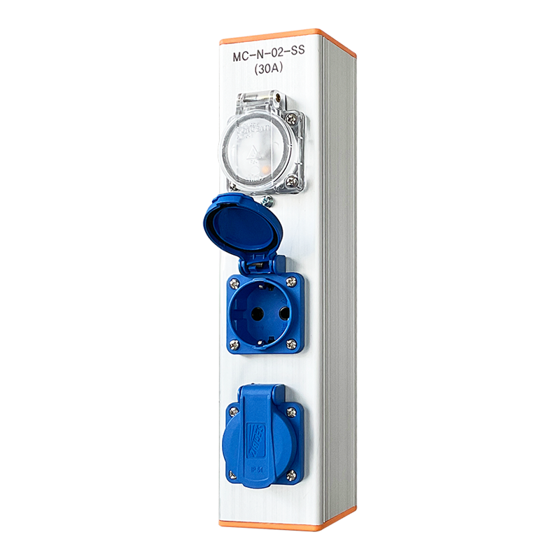 세기비즈 차단기형 동력용 소켓 콘센트 박스 220V 30A SG-MC-N-02-SS(30A)