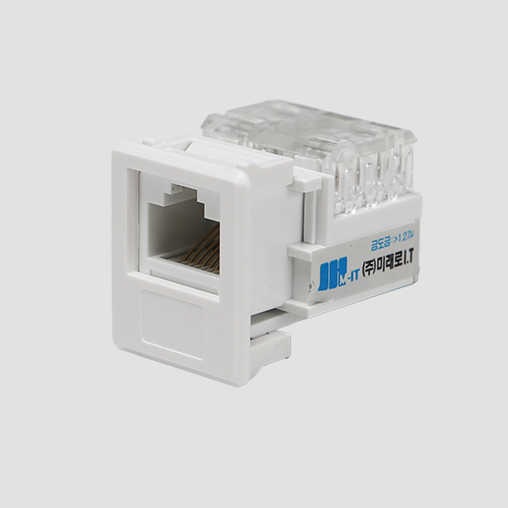 미래로 RJ-45 모듈러 8핀 CAT6 시스템박스용 10개입 연결 LAN 커넥터 결합 I27649