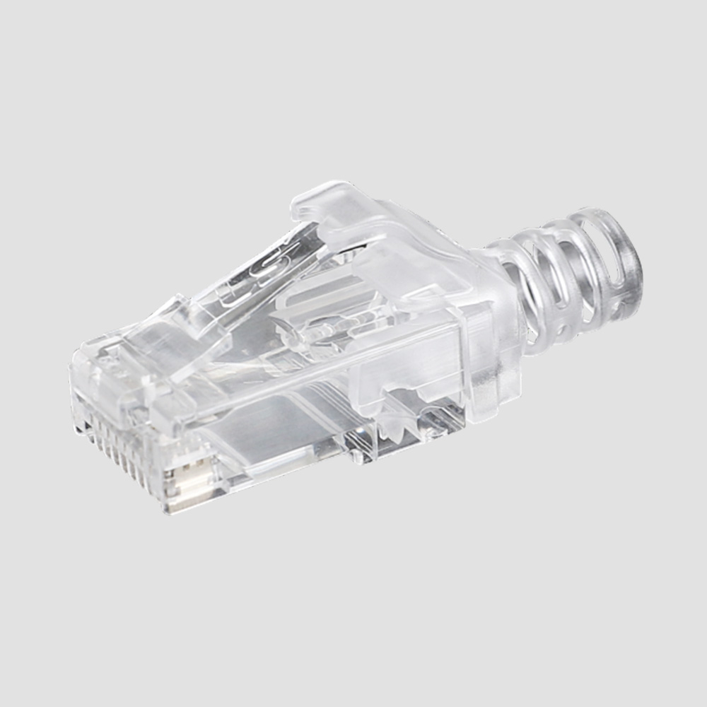 LS RJ-45 커넥터 8핀 UTP6 투명 100개 연결 LAN 랜선 결합 I60517