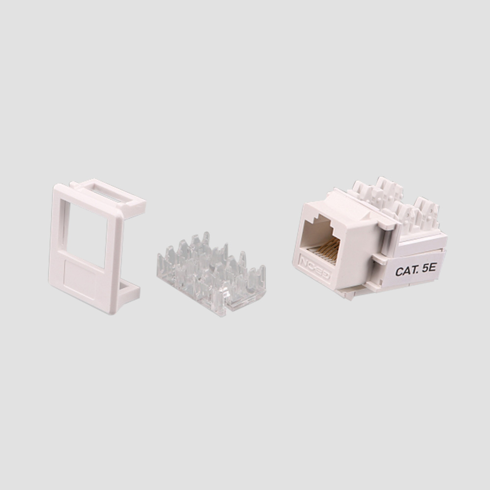 가온전선 RJ-45 모듈러 S01 8핀 CAT5 시스템박스용 50개 연결 LAN 랜선 결합 I236277