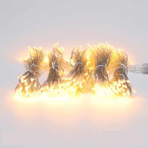 LED 300구 DC24V 투명선 황색 크리스마스 트리 은하수 장식 전구 트리구 정류기 별도 I55913