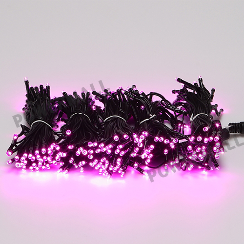 LED 300구 DC24V 검정선 핑크색 크리스마스 트리 은하수 장식 전구 트리구 정류기 별도 I55927