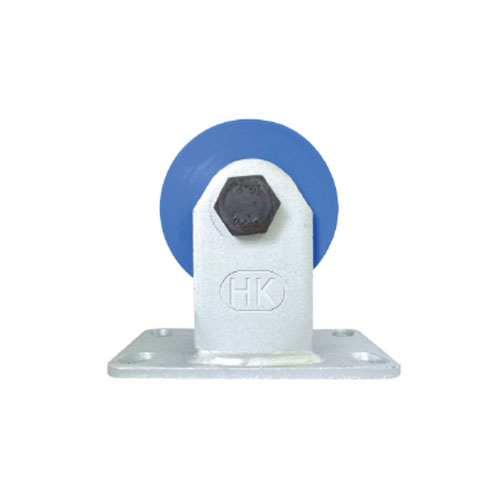 한국캐스터산업 HC-NMUGR 127mm(5인치) 52 고하중 청 MC 플레이트 고정 바퀴 캐스터 HC-51092