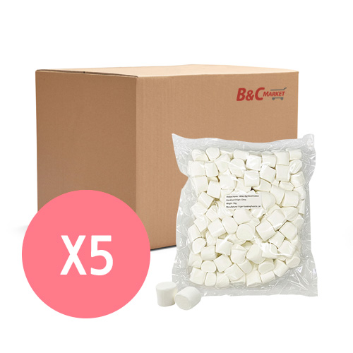 화이트 빅 마시멜로우(1kg*5봉입/박스/마쉬멜로)