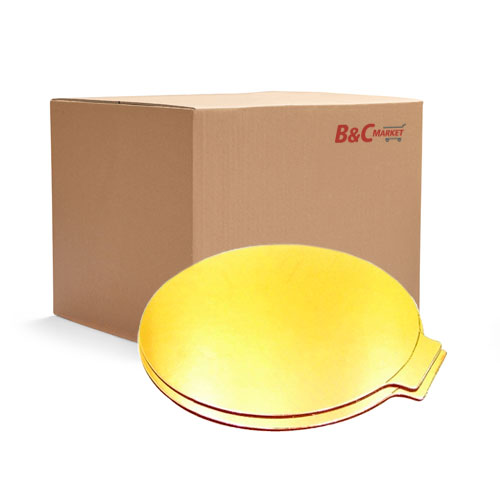 (50개) 케이크받침(케이크판/원형골드/2호)