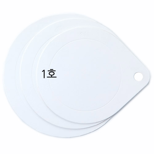 케이크받침(케이크판/화이트손잡이/1호)x2개