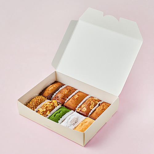 [코지아트]구움과자박스 (4개입/베이지/대)