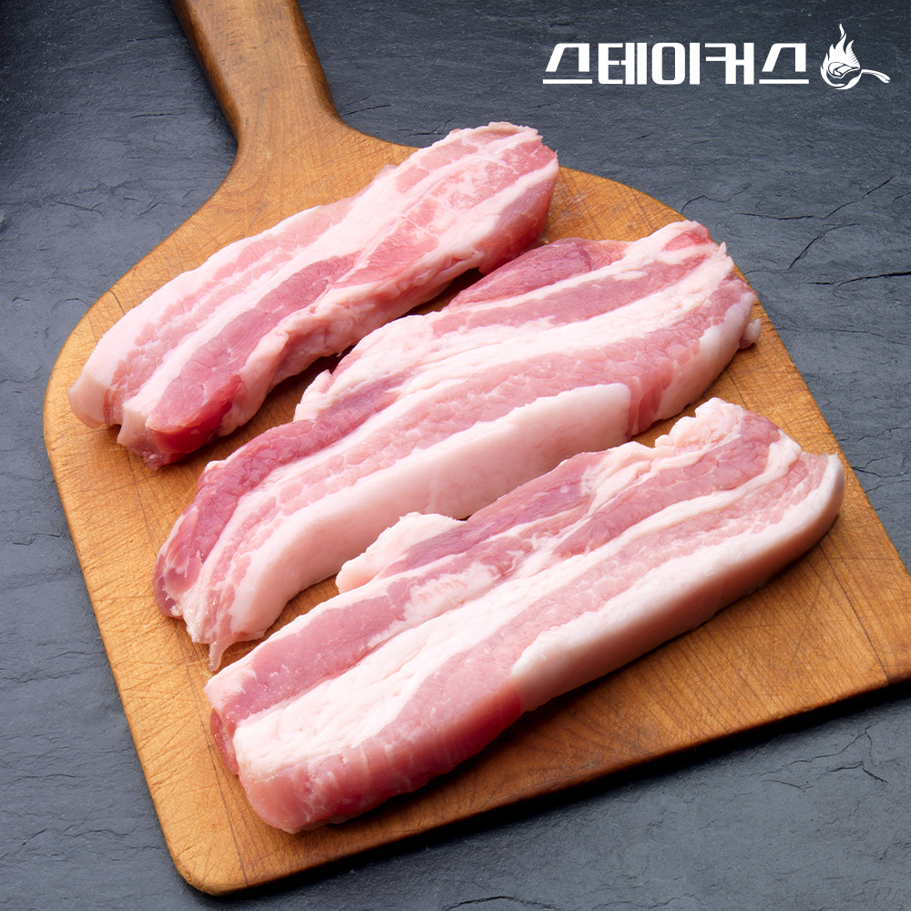 [[스테이커스] 수육/보쌈용 삼겹살 1.2kg (4cm 두께)] | 맘큐