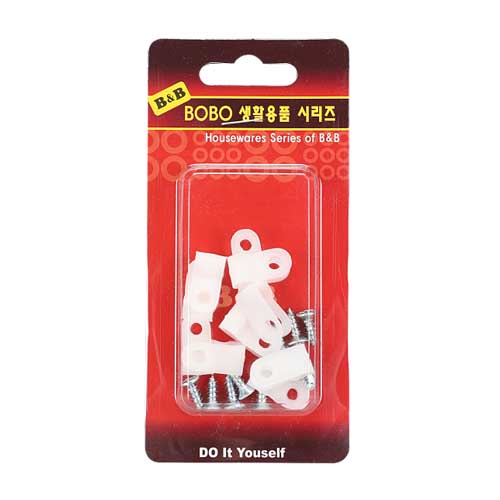 보보 PVC 새들 전선 고정 정리 케이블 클램프 소포장