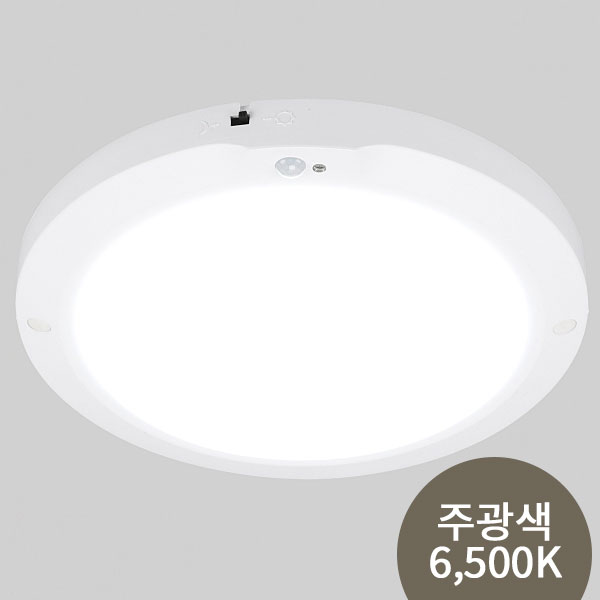비츠온 254mm(10인치) 20W 주광색 원형 LED 센서등 라이트 I412229