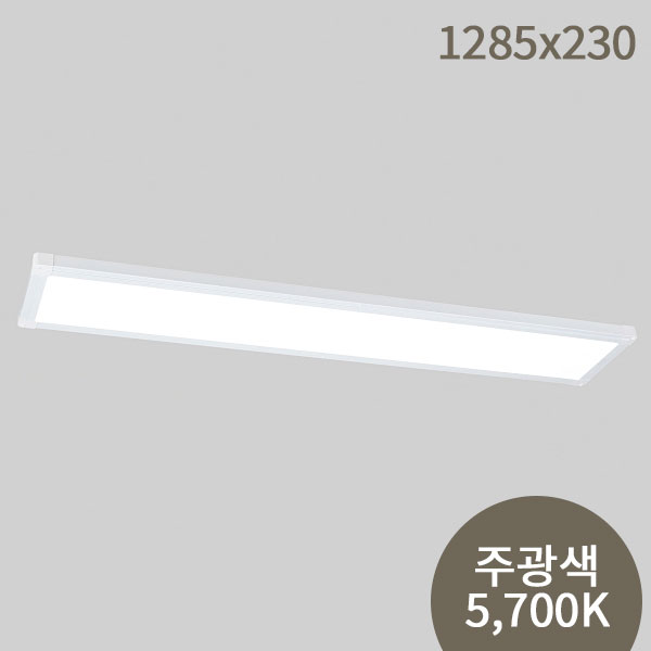 비츠온 1285*230 40W 주광색 5.7K KS인증 LED평판 뉴 심플 직하 무타공 V2 I451387