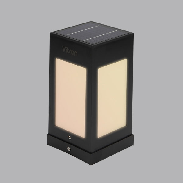 비츠온 100x100xH200 주백색 태양광 LED 문주등 가든 I310516