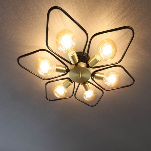 비츠온 6등 블랙 LED 직부등 방등 거실등 DL18858-6 I50028