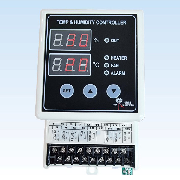 런전자 디지털 온도 습도 조절기 센서분리형 2M RD-400-D24L