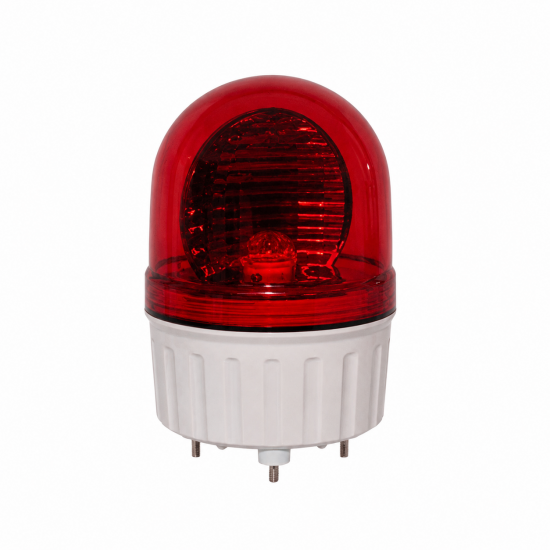 한영넉스 T100-PFD24R-D 적색 DC 24V 원형 회전점등 버저 회전 경광등