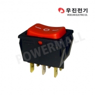 우진전기 WOE-6310MH 적색 켜짐-꺼짐<--켜짐 3단6핀