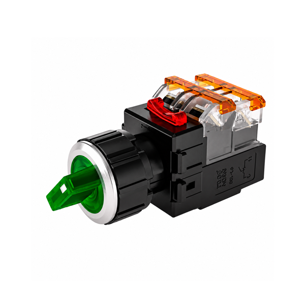한영넉스 MRT-N2A1A0R 적색 25파이 2단 유지 평면 AC100-240V 조광용 셀렉터 스위치