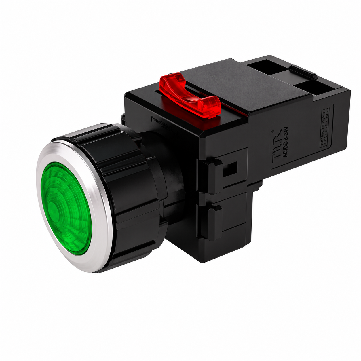 한영넉스 MRP-ND0R 적색 25파이 AC/DC12-24V 평면 LED 표시등 파일롯램프