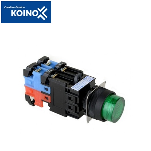 KOINO 건흥전기 KH-2204-2 누름버튼 스위치 전압 220V 트랜스포머 부착형 조광 누름 버튼 스위치 22파이