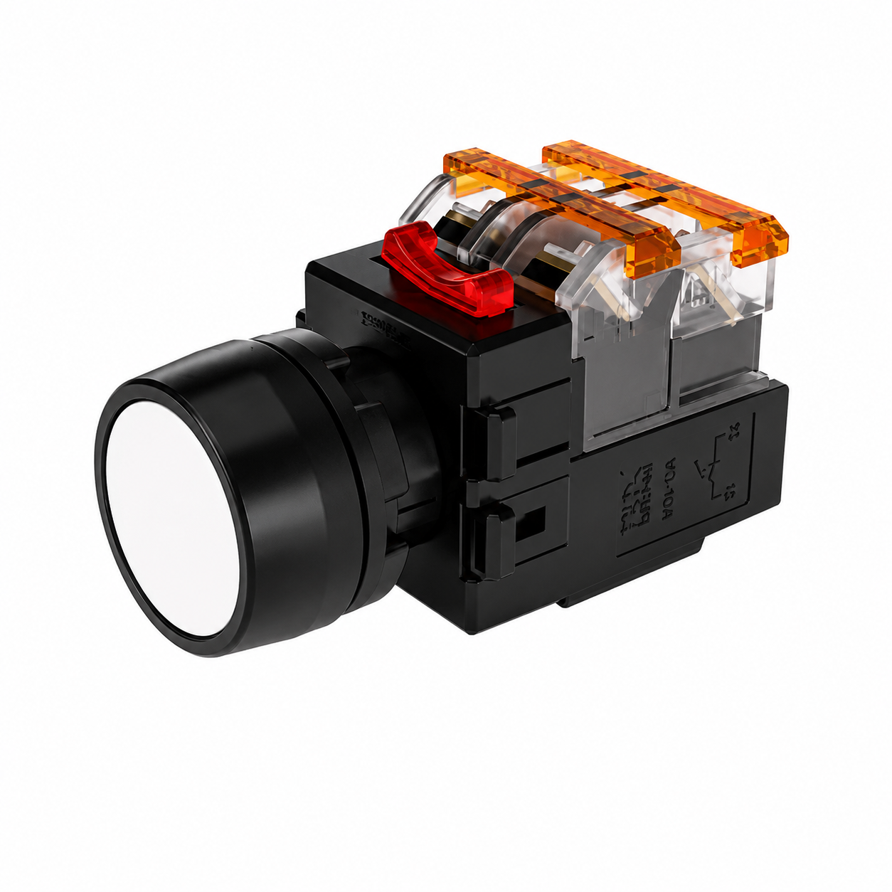 한영넉스 MRX-TA1D0R 빨강색 22파이 유지 돌출 AC/DC12-24V LED 조광형 누름버튼 스위치