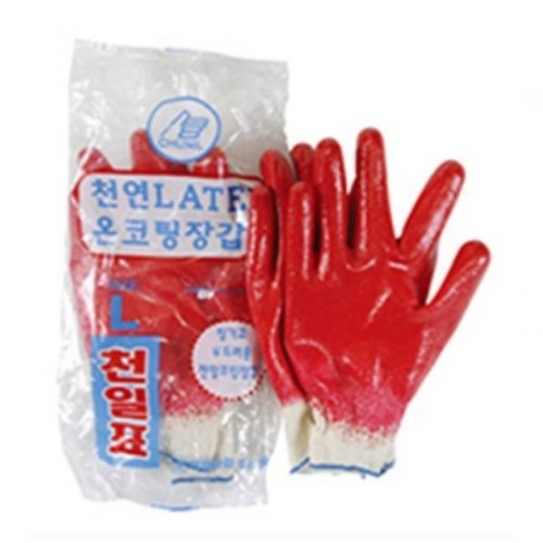 천일글러브 적색 완전 코팅 장갑 I197611
