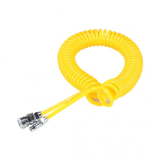 쌍마 10mm7.5M 노랑 보급형 PE 코일호스 I107677
