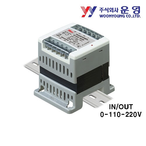 운영 WY2224-280TD 280VA 단상복권 DIN-RAIL 트랜스 IN:0-220V OUT:0-24V 0-24V