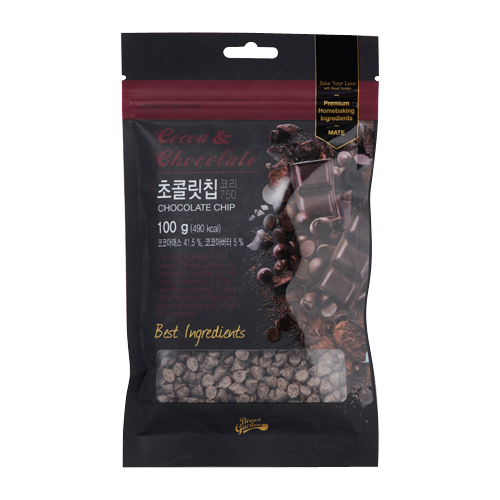 [초코빅]리얼초코칩 46.5%(다크/100g)