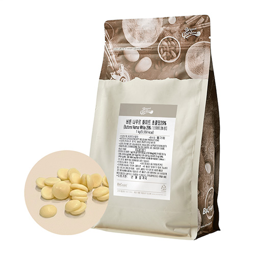 [촉컨셉] 벨기에 프리미엄 화이트 커버춰 초콜릿(1kg/커버처)