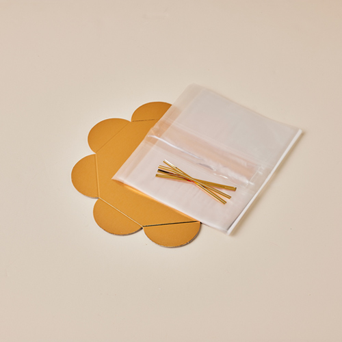  쉬폰케이크 포장세트(골드/타이포함/1호) x 5개세트