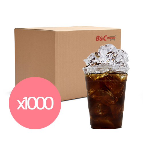 16온스 PET컵(98*120mm/500ml/1000개입)