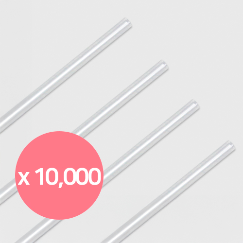 아이스 빨대 일자형 투명(21cm/벌크/10000개입)