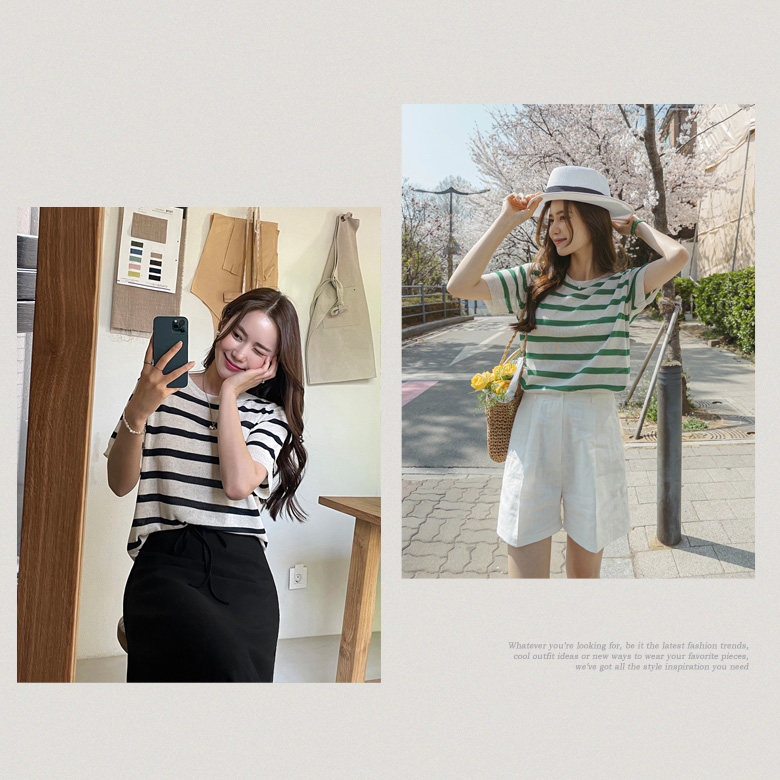 니니아 단가라 린넨 니트