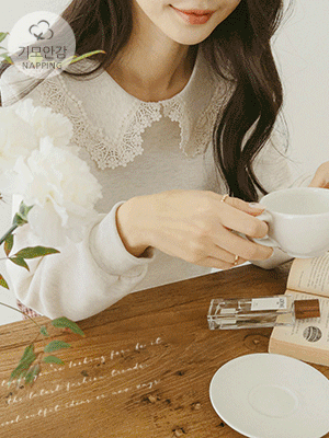 브린 레이스 카라 맨투맨 [기모]