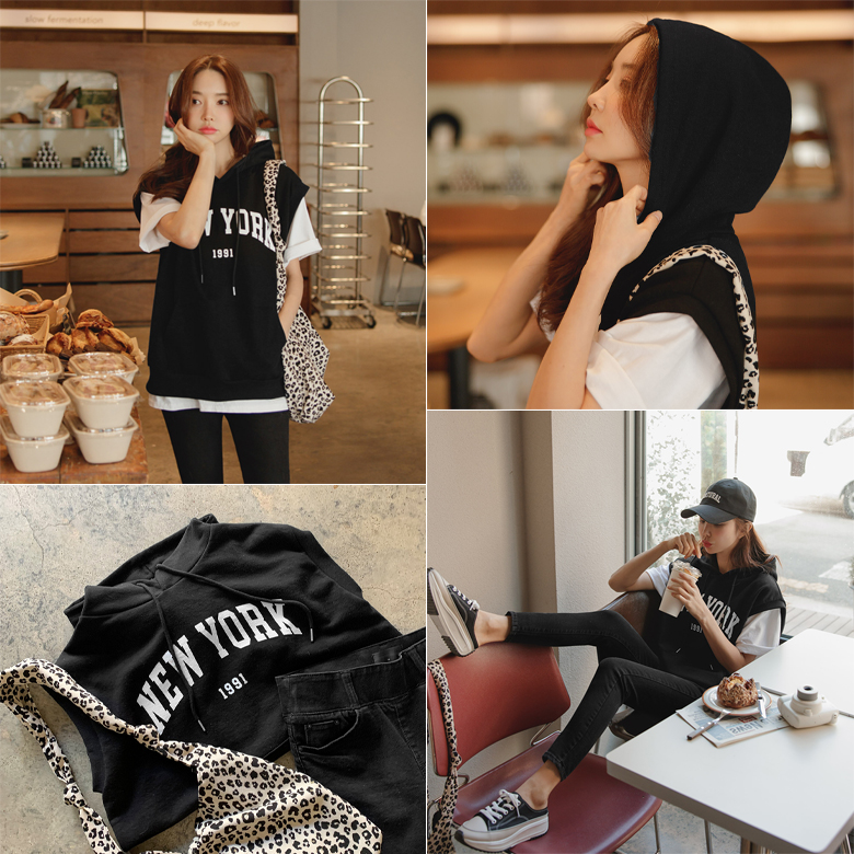 두두 뉴욕 후드 조끼