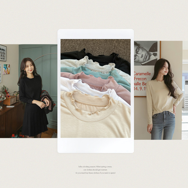 [1+1] 이몬 물결 반목 티셔츠