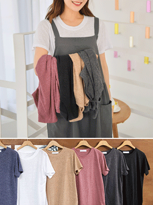 비포 린넨 반팔 티셔츠