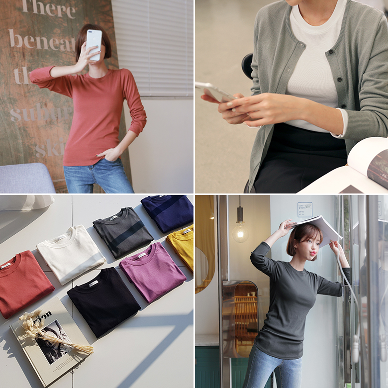 [1+1] 토니 부드러운 데일리 티셔츠