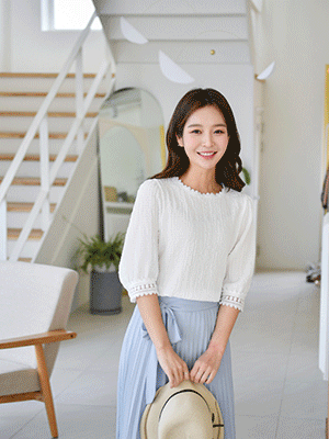 티르 레이스 블라우스