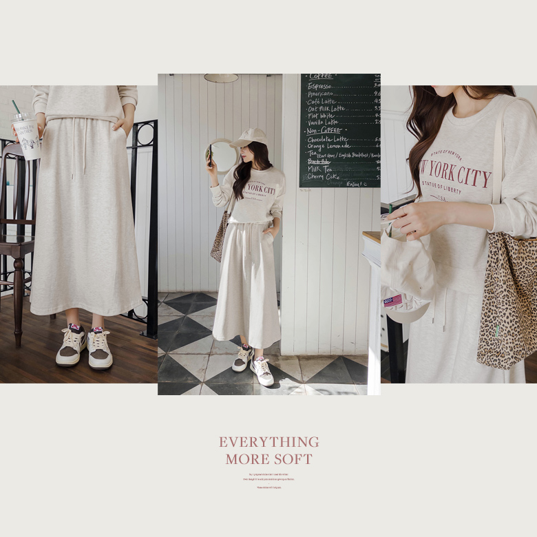 니드 시티 맨투맨+스커트 SET