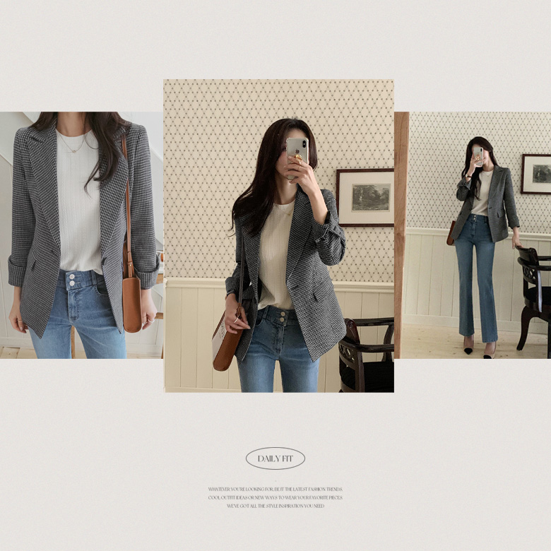 토모 원버튼 자켓