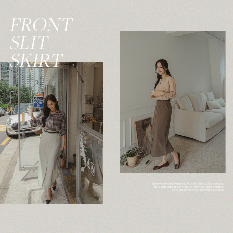 [벨트set] 빌크 H라인 스커트