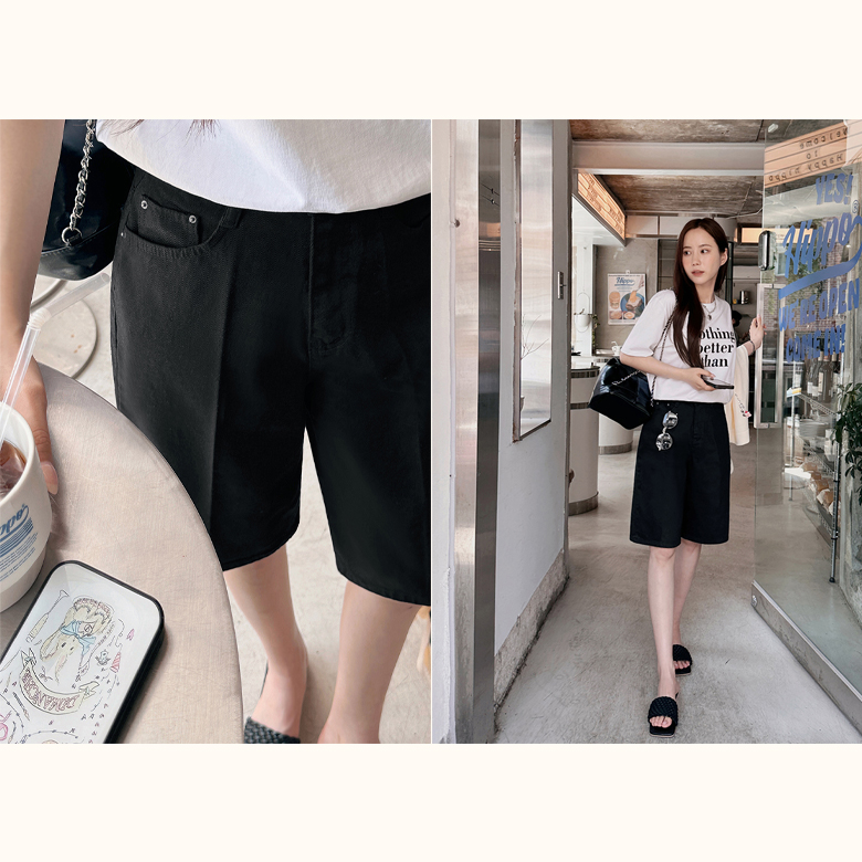 베러덴 5부 코튼 팬츠 [밴딩]