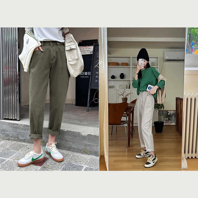 로디 피그먼트 셔링 팬츠 [밴딩]