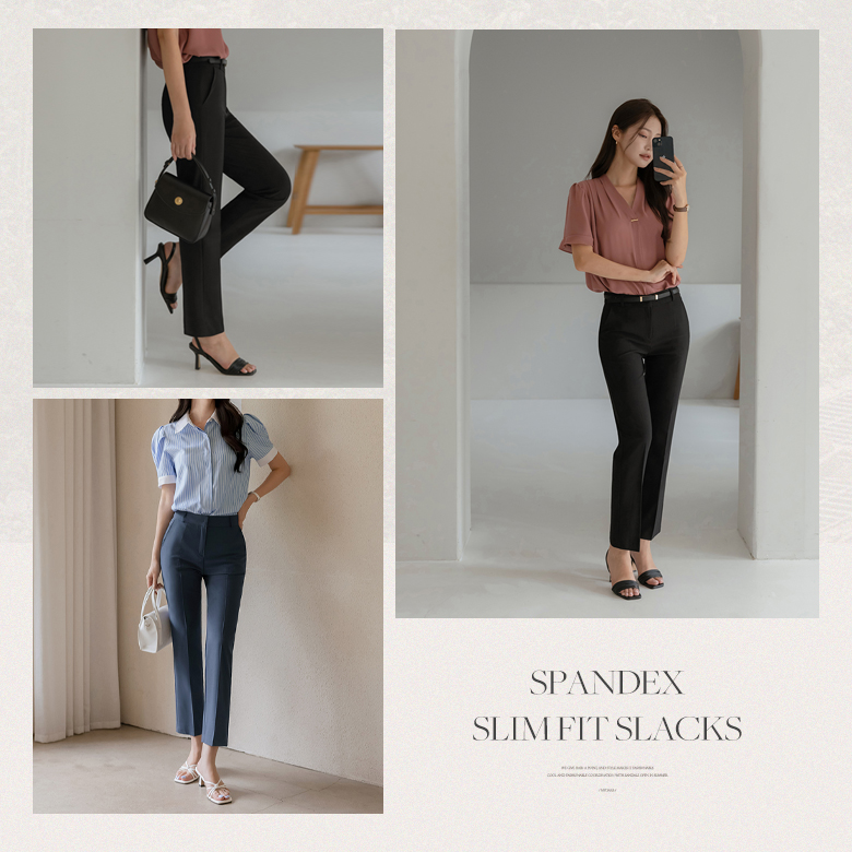 소핀 스판 슬림핏 슬랙스