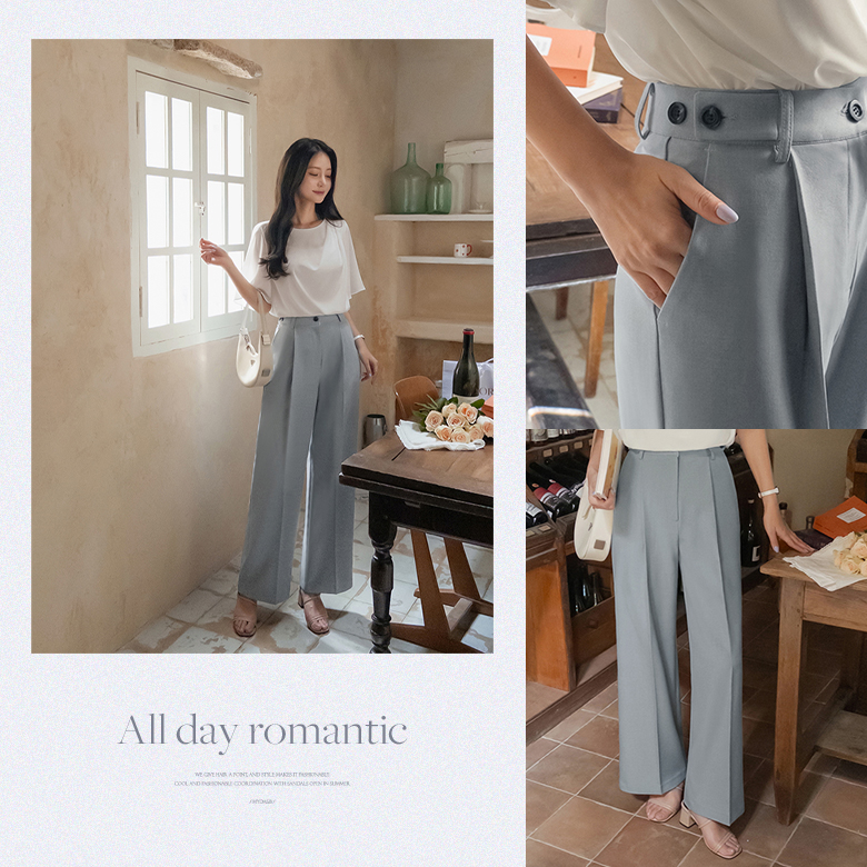 머른 비조 핀턱 슬랙스