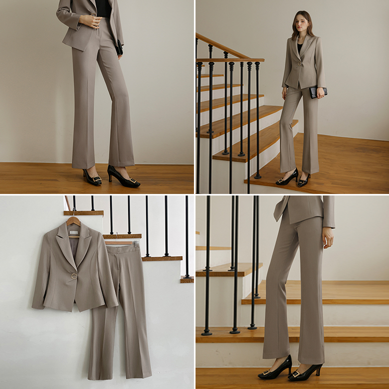 [뮤즈린] 스톤 부츠컷 슬랙스