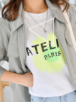 엔피 H로고 네크리스