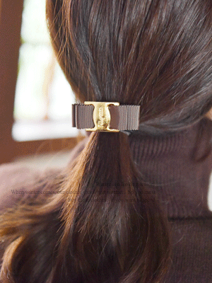 리시아 리본 머리끈